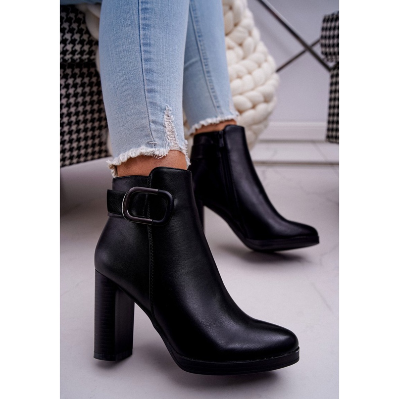 SEA Stivali da donna con tacco alto Black Mastor nero 1