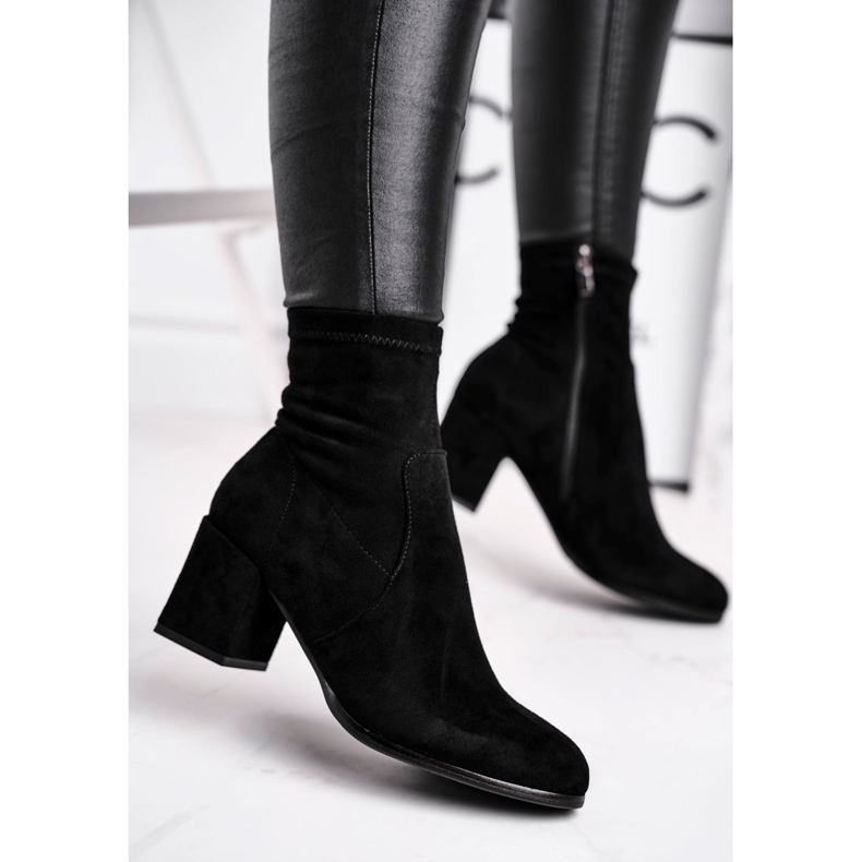Stivali da donna Merducio in camoscio nero 2