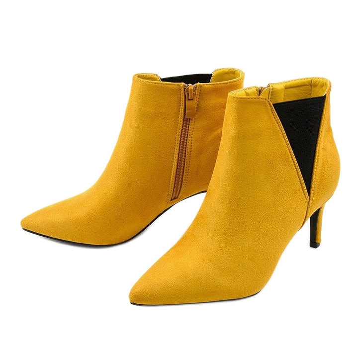Stivaletti gialli con elastico Patter nero giallo 2