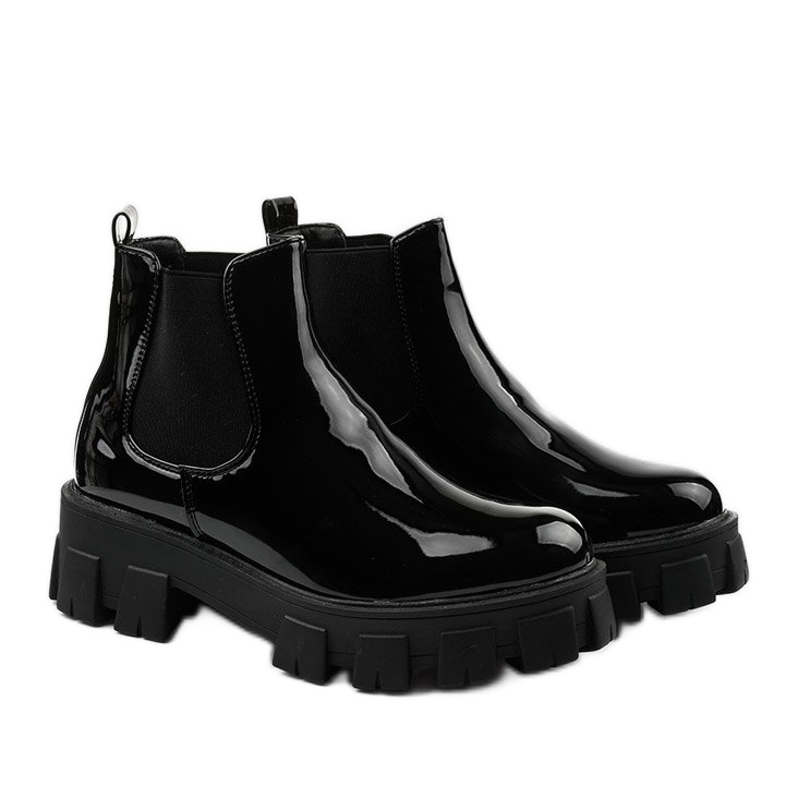 Stivali neri sulla piattaforma Lilney NC1086 nero 2