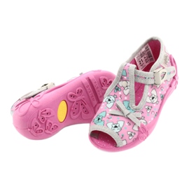 Scarpe per bambini Befado 213P120 rosa d'argento grigio 5