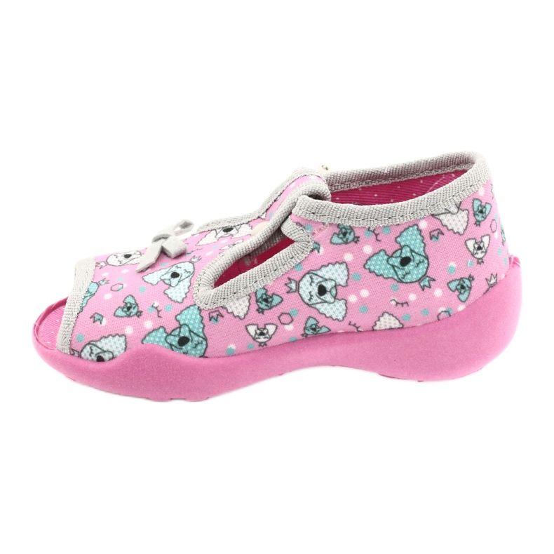 Scarpe per bambini Befado 213P120 rosa argento grigio 3