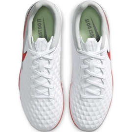 Scarpa da calcio Nike Tiempo Legend 8 Academy Tf AT6100 163 bianco bianco 1