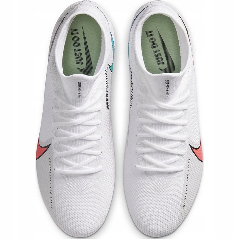 Nike Mercurial Superfly 7 Pro Fg AT5382 163 scarpa da calcio bianco bianco 1