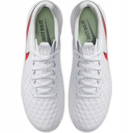 Scarpa da calcio Nike Tiempo Legend 8 Academy FG / MG AT5292 163 bianca bianca 1