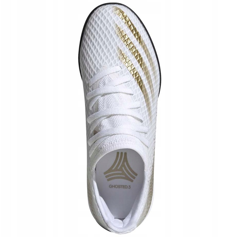Scarpe da calcio Adidas X GHOSTED.3 Tf Junior EG8214 bianca grigio 1