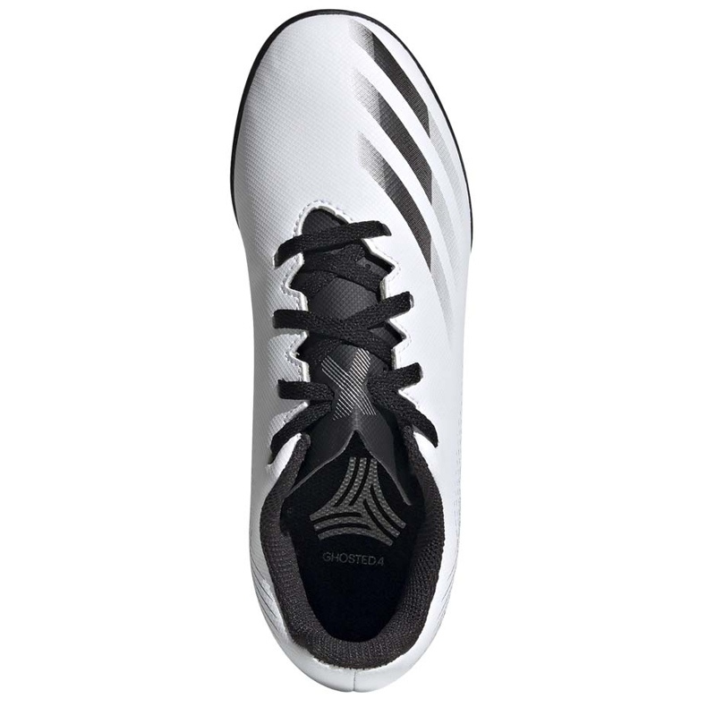 Scarpe da calcio Adidas X GHOSTED.4 Tf Junior FW6801 bianco grigio 1