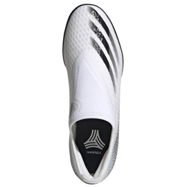Scarpe da calcio Adidas X GHOSTED.3 Ll Tf EG8158 bianca bianca 1