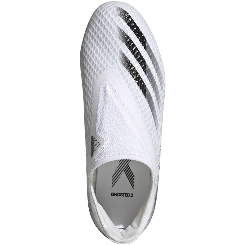 Scarpe da calcio Adidas X GHOSTED.3 Ll Fg Junior EG8151 bianco bianco 1