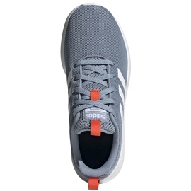 Scarpe da bambino Adidas Lite Racer Cln K grigio FV9607 blu 1