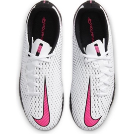 Nike Jr Phantom Gt Academy FG / MG CK8476 160 scarpe da calcio bianca bianca 1