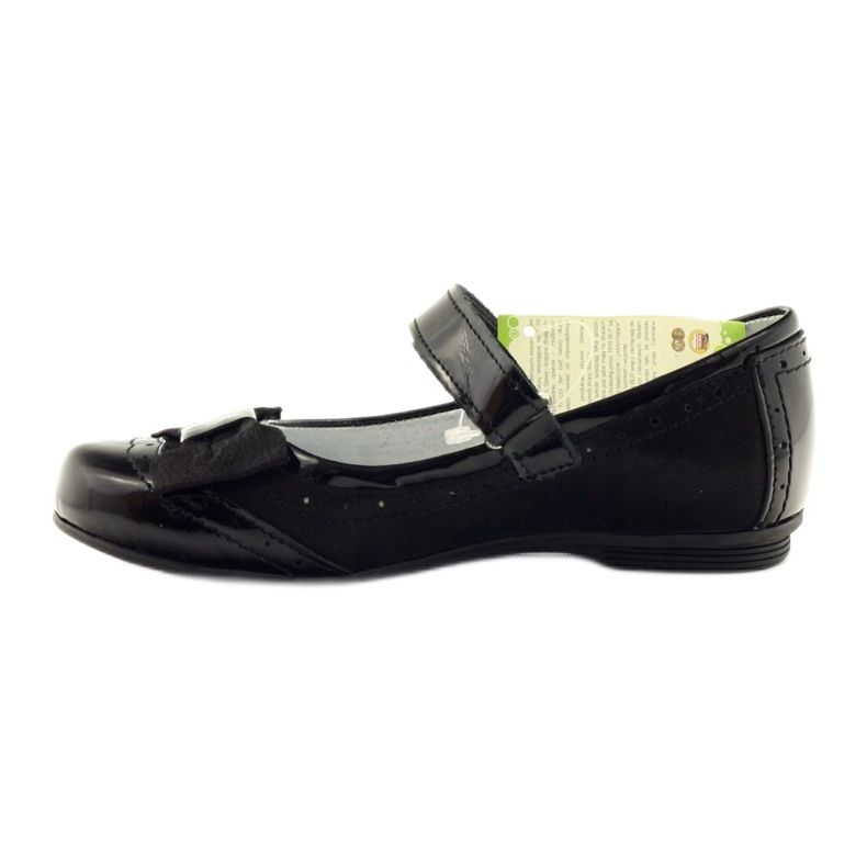 Ballerine fiocco in pelle nera Ren But 4202 nero 2