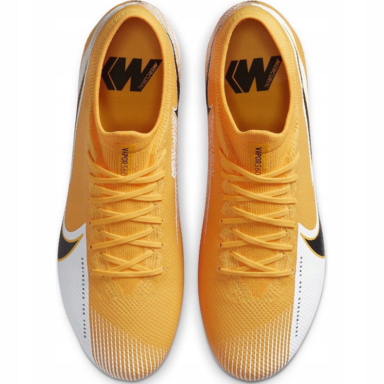 Nike Mercurial Vapor 13 Pro Fg AT7901 801 scarpe da calcio arancia giallo 1