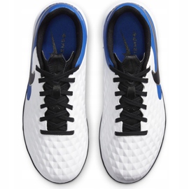 Scarpa da calcio Nike Tiempo Legend 8 Academy Tf Junior AT5736 104 blu bianca 1