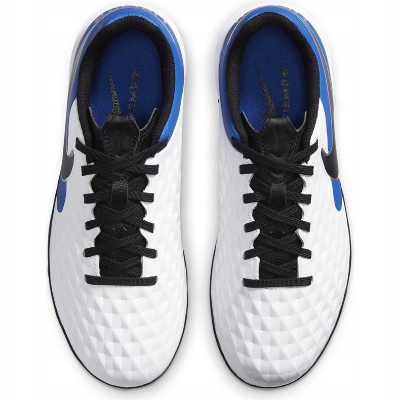 Scarpa da calcio Nike Tiempo Legend 8 Academy Tf Junior AT5736 104 blu bianca 1