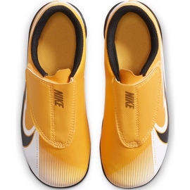 Nike Mercurial Vapor 13 Club Mg PS (V) Junior AT8162 801 scarpe da calcio arancia giallo 1