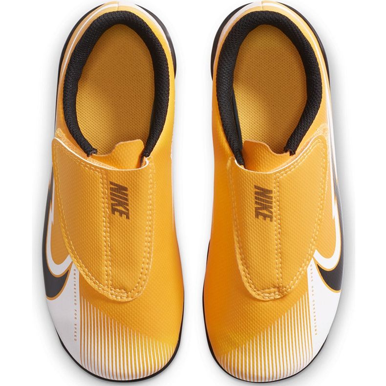 Nike Mercurial Vapor 13 Club Mg PS (V) Junior AT8162 801 scarpe da calcio arancia giallo 1