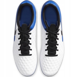 Nike Tiempo Legend 8 Club FG / MG AT6107 104 scarpe da calcio blu, bianco bianco 1