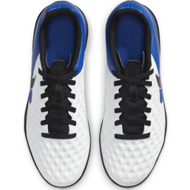 Nike Tiempo Legend 8 Club Tf Junior AT5883 104 scarpe da calcio blu bianca 1