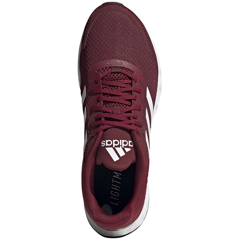 Scarpe running uomo adidas Duramo Sl bordeaux FW3217 rosso 1