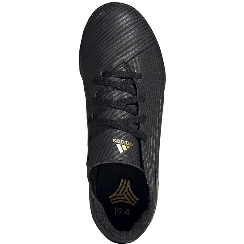 Scarpe da calcio Adidas Nemeziz 19.4 Tf Jr nere EG3313 per bambini nero nero 1