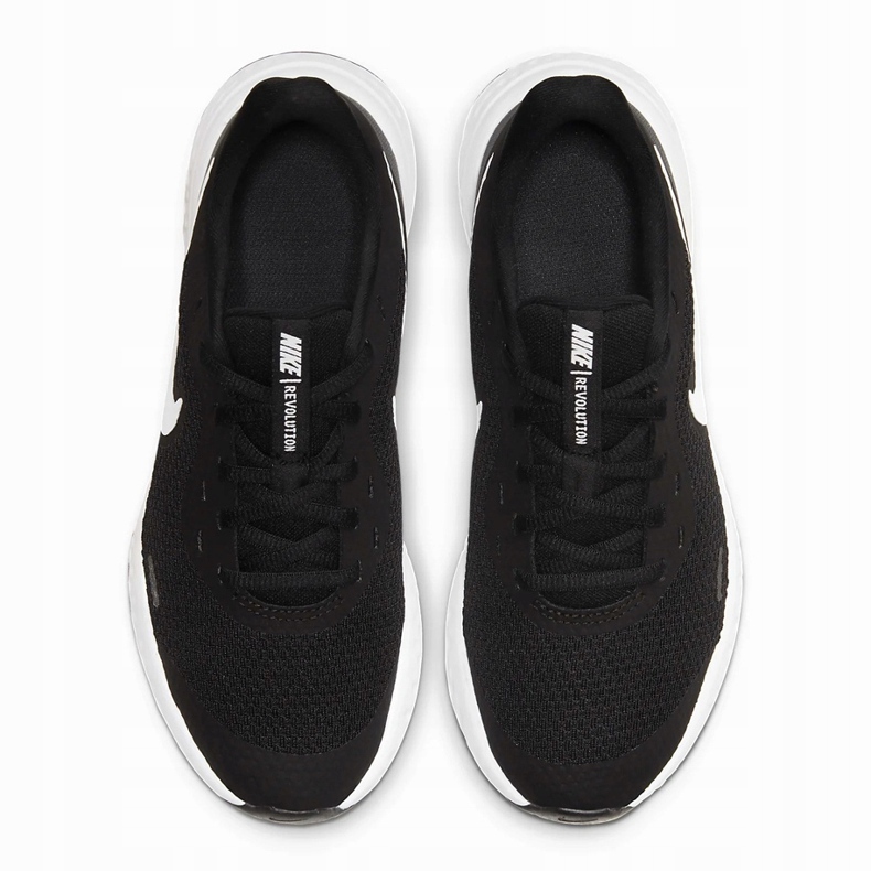 Nike Revolution 5 scarpe da corsa bianche e nere BQ5671 003 nero 1