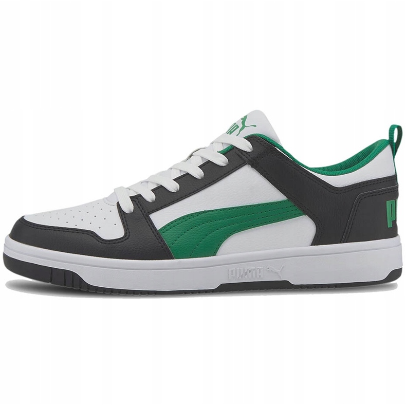 Scarpe uomo Puma Rebound LayUp Lo Sl bianco-nero-verde 369866 12 1