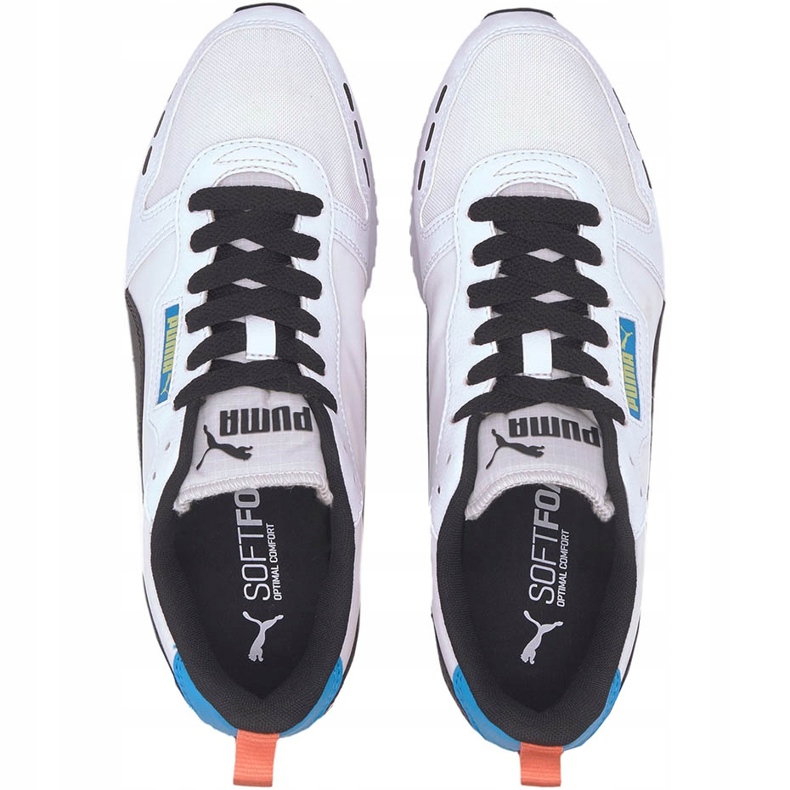 Scarpe da uomo Puma R78 Neon bianco 373203 02 bianca multicolore 1