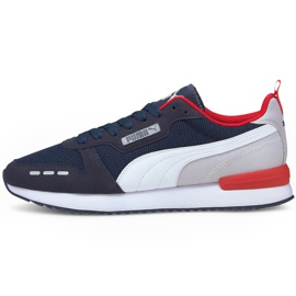 Scarpe da uomo Puma R78 blu navy-bianco-grigio-rosso 373117 24 bianca multicolore 1