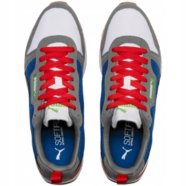 Scarpe uomo Puma R78 bianco-blu-rosso-nero 373117 10 blu navy grigio 2