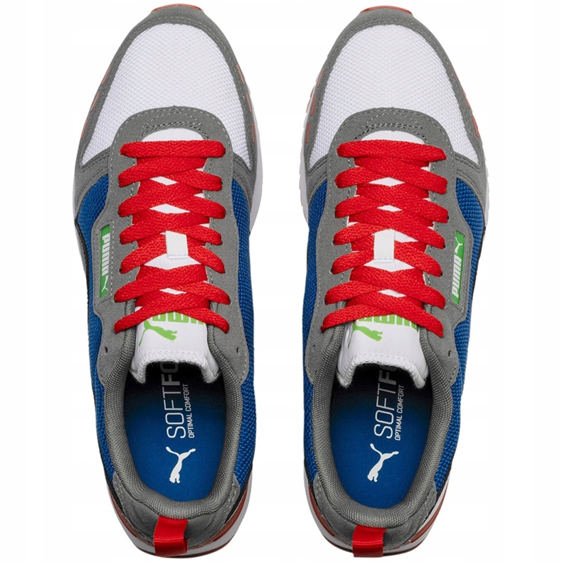 Scarpe uomo Puma R78 bianco-blu-rosso-nero 373117 10 blu navy grigio 2