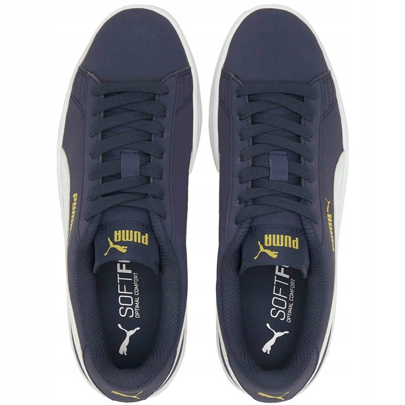 Puma Smash v2 Buck blu navy 365182 22 scarpe per bambini 2