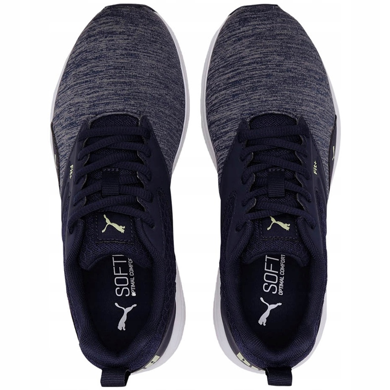 Scarpe da bambino Puma Nrgy Comet blu navy 190675 17 grigio 2