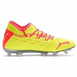 Puma Future 5.2 Netfit Osg Evo Fg Ag 106007 01 scarpe da calcio giallo rosso 1