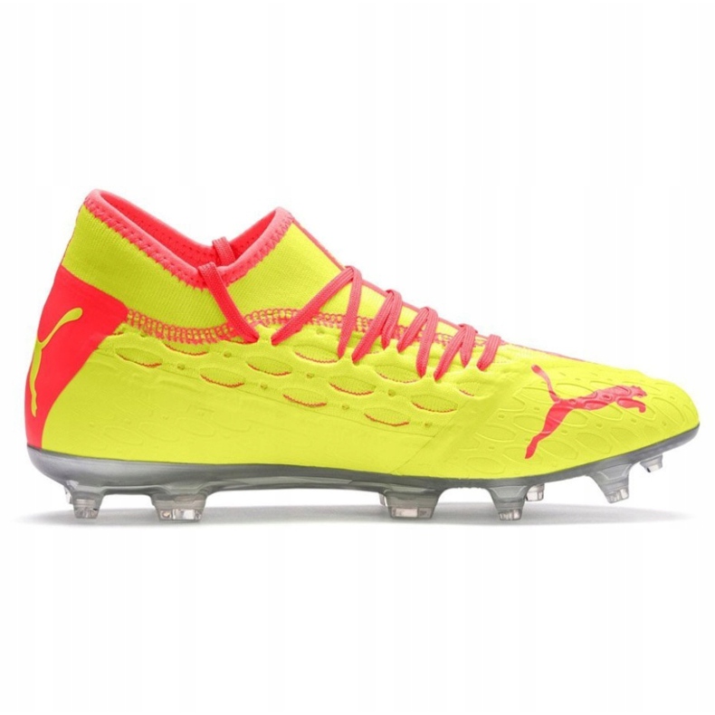 Puma Future 5.2 Netfit Osg Evo Fg Ag 106007 01 scarpe da calcio giallo rosso 1