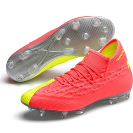 Puma Future 5.2 Netfit Osg Evo Fg Ag 106007 01 scarpe da calcio giallo rosso 2