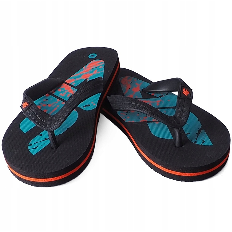 Ciabatte per bambino 4F multicolor HJL20 JKLM002 90S nero blu arancia 1