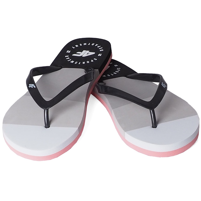Pantofole da donna 4F bianche e nere H4L20 KLD004 97S nero 1