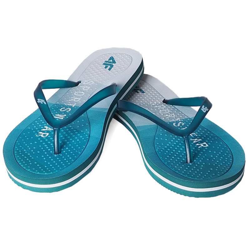 Pantofole da donna 4F turchese H4L20 KLD003 35S blu 1