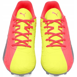 Puma One 20.4 Osg Fg Ag 105973 01 scarpe da calcio per bambini giallo 2