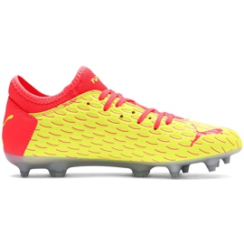 Puma Future 5.4 Osg Fg Ag 105949 01 scarpe da calcio per bambini rosso giallo 1