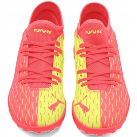Puma Future 5.4 Osg Tt 105952 01 scarpe da calcio per bambini rosso giallo rosso 2