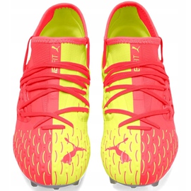 Puma Future 5.3 Netfit Osg Fg Ag 105947 01 scarpe da calcio per bambini giallo 2