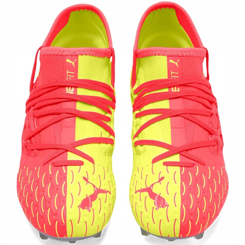 Puma Future 5.3 Netfit Osg Fg Ag 105947 01 scarpe da calcio per bambini giallo 2
