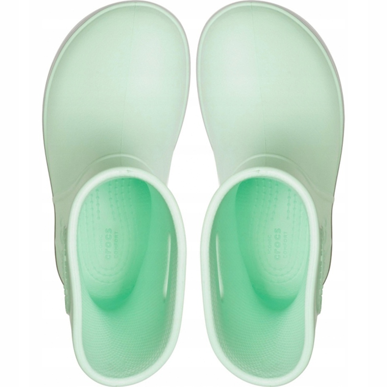 Stivali da pioggia Crocs per bambini Stivali da pioggia Crocband Kids verde 205827 3TO 1