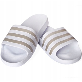 Ciabatte Adidas Adilette Aqua bianche EF1730 bianco grigio 1