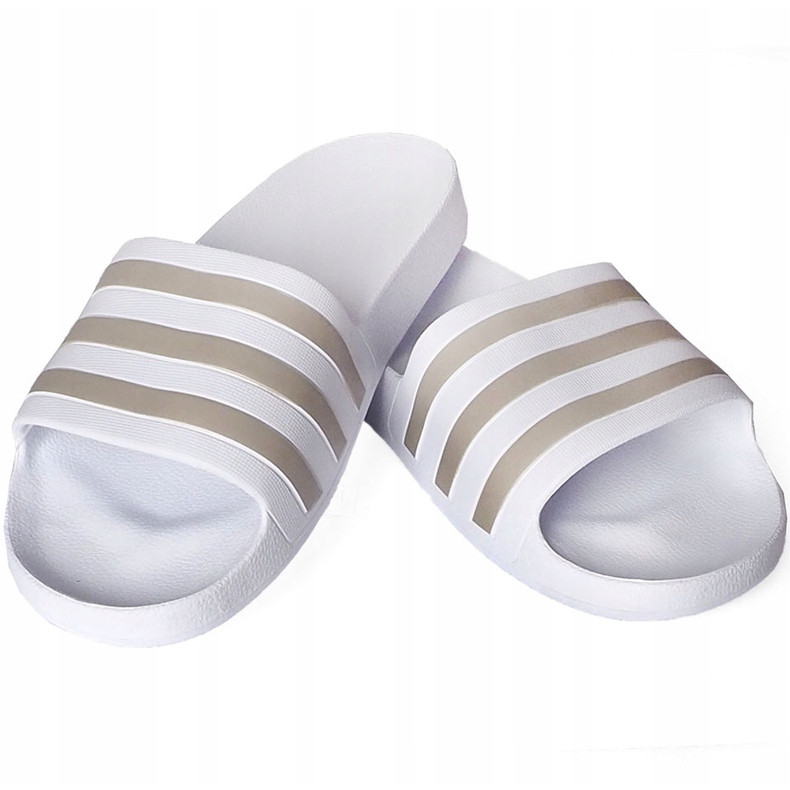 Ciabatte Adidas Adilette Aqua bianche EF1730 bianca grigio 1