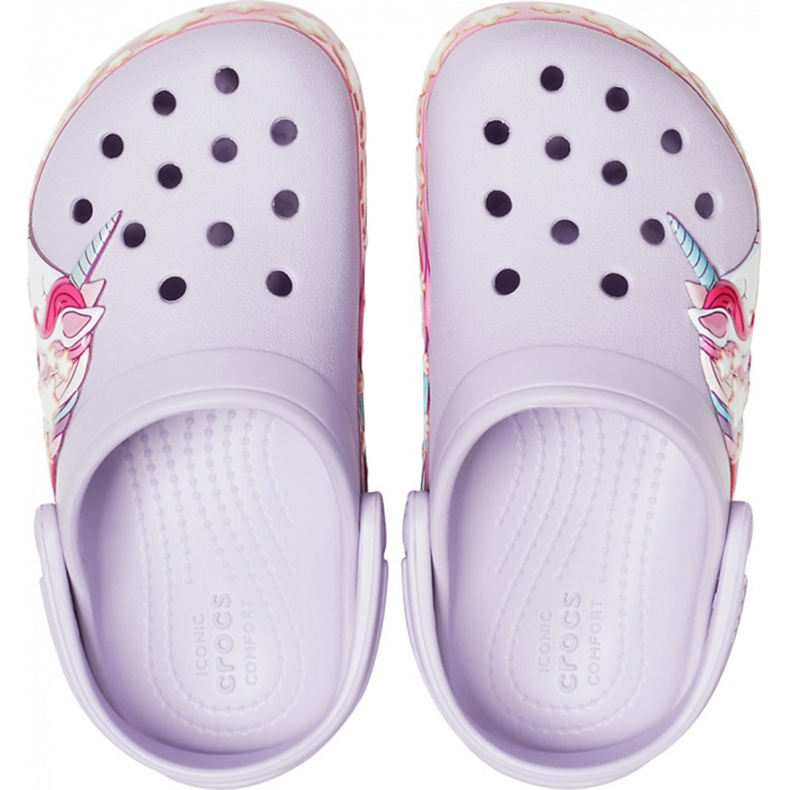 Crocs per bambini FunLab Unicorn Band Cg K viola 206270 530 1