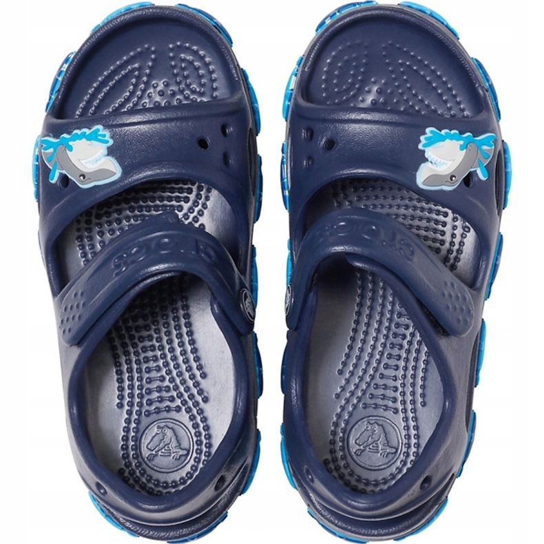 Sandali per bambini Crocs Crocs Fl Shark Band Sandal B blu navy 206365 410 1