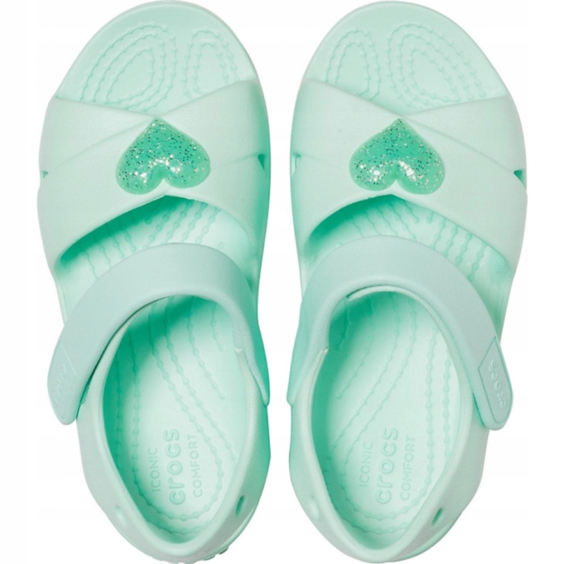Sandali Crocs kids Sandalo classico con cinturino incrociato Ps neo mint 206245 3TI verde 1